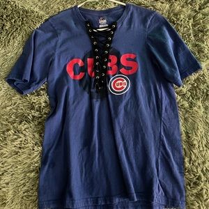 Lace up cubs shirt